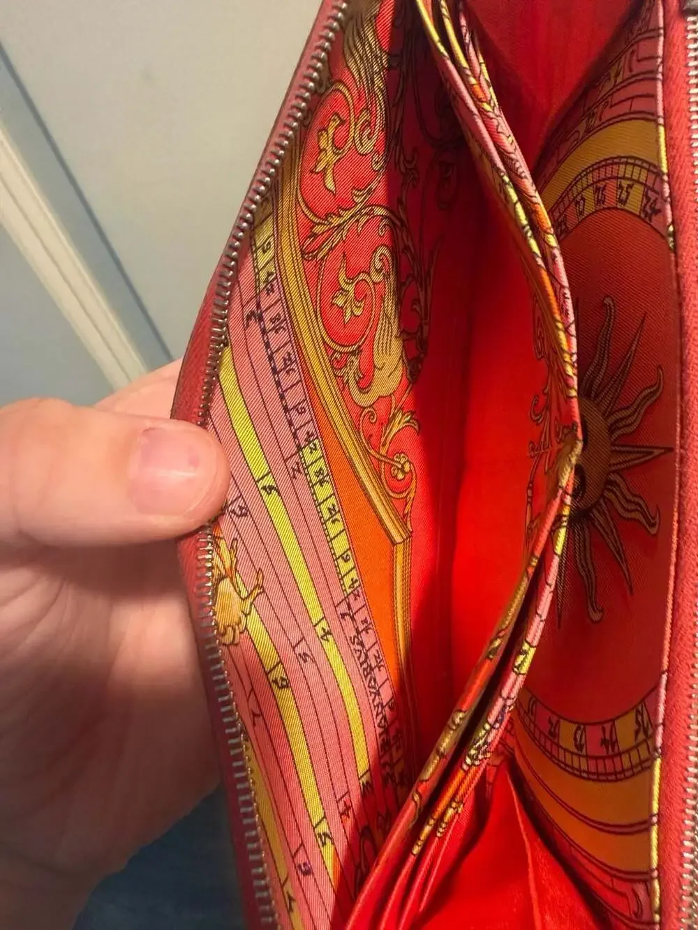 Hermès Azap Silk'In Classique Long Zip-Around Wallet